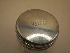 Antique Victorian Sterling Silver Topped Vanity Jar / Box