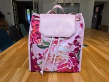 *ONE-OFF SAMPLE* New with Tags Ted Baker SEM Floral Backpack Pink & Rose Gold