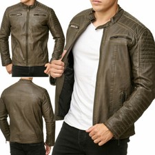 Mens Distressed Leather Jacket
