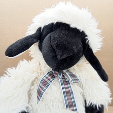 Vintage English Toy Company Black Faced Furry Sheep 16" Soft Toy Plush Comforter