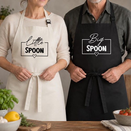 Matching couples apron big - big, or