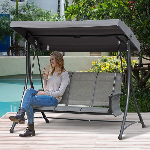 Outsunny seat metal fabric - outsunny,