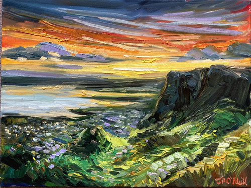 Impressionist irish seascape - irish,