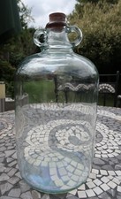 Demijohn 5 Litre Glass Bottle Vintage Heavy 