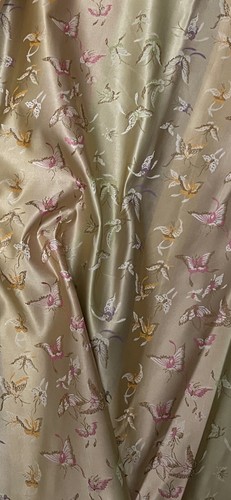 Gold sage green pink - gold, butterfly