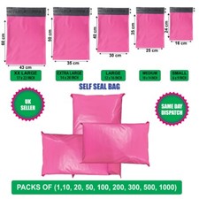 PINK Postal Mailing Bags Postage Coloured Plastic Packaging Parcel Shipping Bags