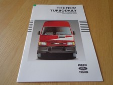 1996 IVECO FORD TURBODAILY VAN SPECIFICATIONS BOOK / BROCHURE