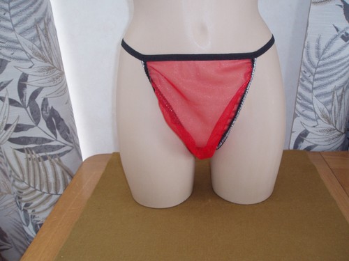 Sissy sheer nylon tanga - sissy, half