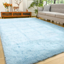 6x9 Light Blue Shag Area Rug