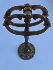 Vintage Brass Standing Double