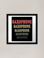 Vintage saxophone sax player - |,
