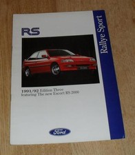 Ford RS Brochure 1991 Ed 3 -