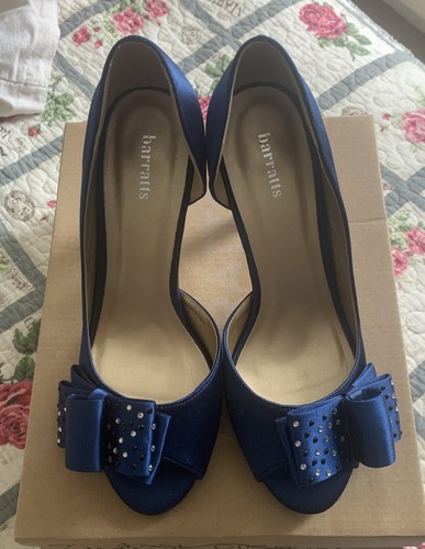 Barratts blue satin effect - barratts,