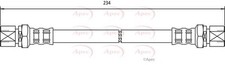 APEC Rear Brake Hose for Vauxhall Astra GTE 16V 20XE 2.0 May 1988 to May 1991