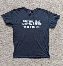 Grateful Dead Tie Dye Skulls T Shirt Large