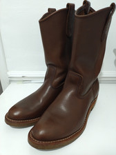 Red Wing Nailseat Pecos 1155 Cowboy Roper Boots Heritage UK 7.5 D Made in USA