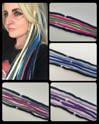Pair clip dreadlocks - of, in