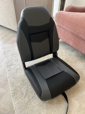 2PCS (pair) High Back Boat Seat Folding Fishing Captain Boat Seat 