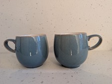 Denby Azure Small Curve Mug x 2 Discontinued Blue