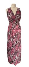 O.sha Pink Mix Maxi Dress Size