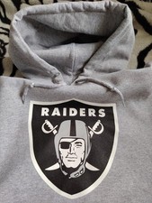 RAIDERS Las Vegas NFL Size S, Jumper /Hoodie Gray with Badge / Logo, Brand New