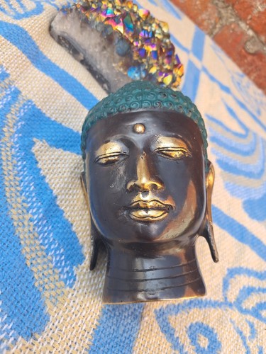 Vintage brass thai buddha - thai,