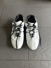 Callaway Mens Golf Shoes Size UK 11 White Black Spiked Sole M198-01