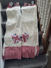 Next Vintage Heart Tab Top Curtains 137x 135