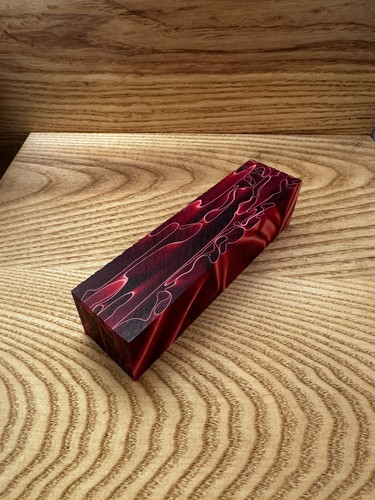 Ruby red acrylic - red, project