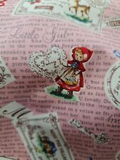 Vintage Red Riding Hood Fabric
