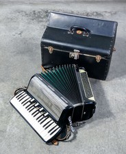 ⚜️ Accordion Gabriels Chromatic 120 Bass Monforte D'Alba Case Vintage