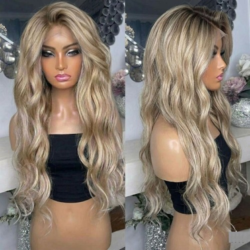 Long wavy soft ombre - long, blonde