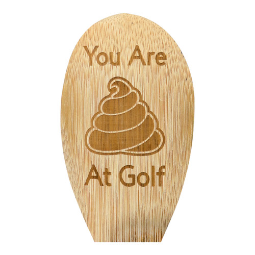 Golf wooden spoon - golf, engraved