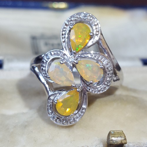 Sterling silver ring - ring, pear