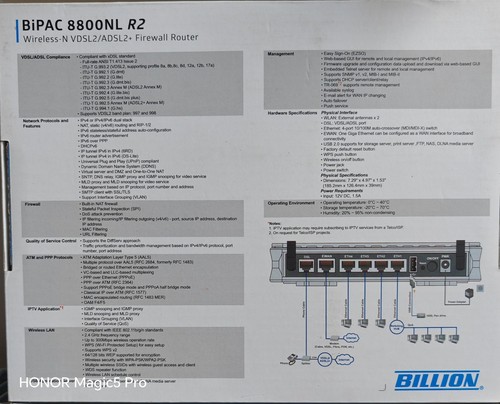 Billion 8800nl wireless - billion, r2