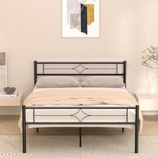 4ft6 Double Metal Bed Frame w/