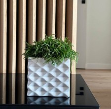 Ceramic Flower Pot Cube Home