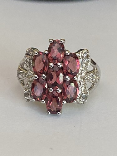 Sterling silver garnet and - sterling,