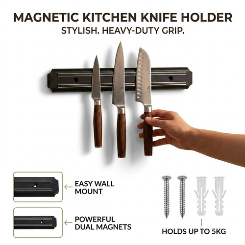 Magnetic wall mounted knife - magnetic,