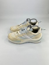 ASH Womens Trainers White Beige UK 5 Lace Up Casual Athleisure Textile Suede