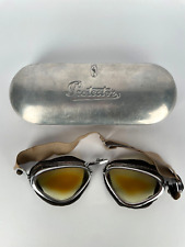 Goggles Protector Ratti Persol Gradient with Stailness Steel Box 1920s Rare 