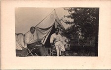 RPPC Postcard Two Men Camping