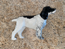 BESWICK DOG GLOSS FIGURE ~  BLACK & WHITE COCKER SPANIEL