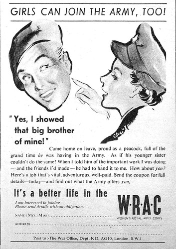 1951 wrac recruitment - wrac, advert