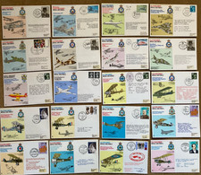 20 RAF Covers, All Flown With Info Cards - Royal Air Force Squadrons (Set Four)
