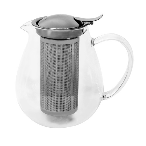 Glass teapot with stainless - teapot,