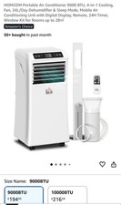 Homcom 9000btu portable air - portable,