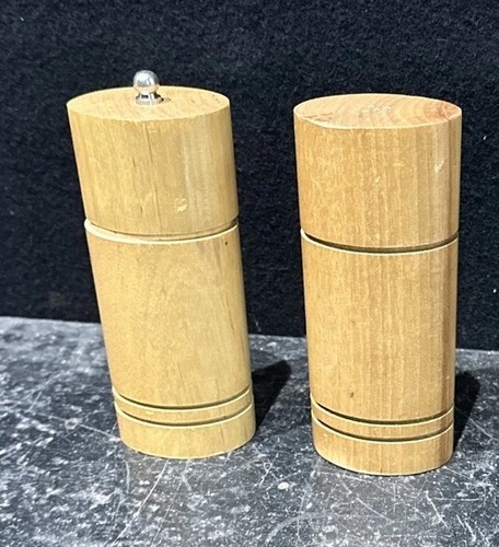 Vintage wood salt - wood,