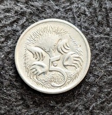 Very RARE Uncirculated Hedgehog Australian 5p Coin 1998