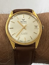 Vintage Men’s Watch “PRECIMAX” G/P Swiss 21-jewels Automatic Working Keeps Time